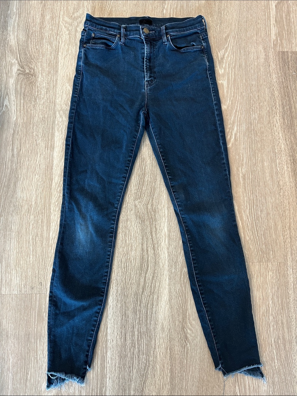 MOTHER - The Stunner Zip Two Step Fray Jeans